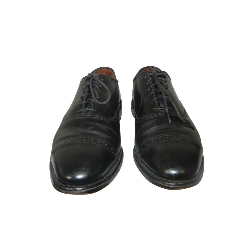 Allen Edmonds Evanston Dress Shoes  Mens size 8 D Black Cap Toe Oxford  Lace up